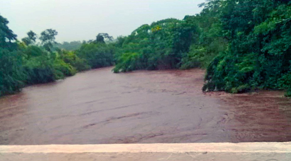 Rio Miranda com volume de água acima do normal — Foto: Governo do estado/Divulgação