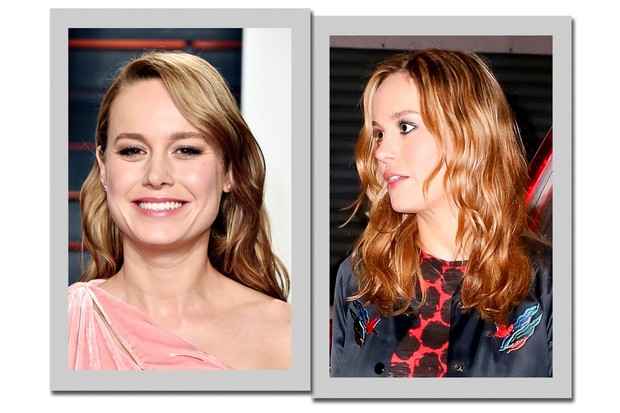A mudança de Brie Larson foi mais sutil: a ganhadora do Oscar de melhor atriz passou de caramelo para ruivo  (Foto: Getty Images e AKM-GSI)