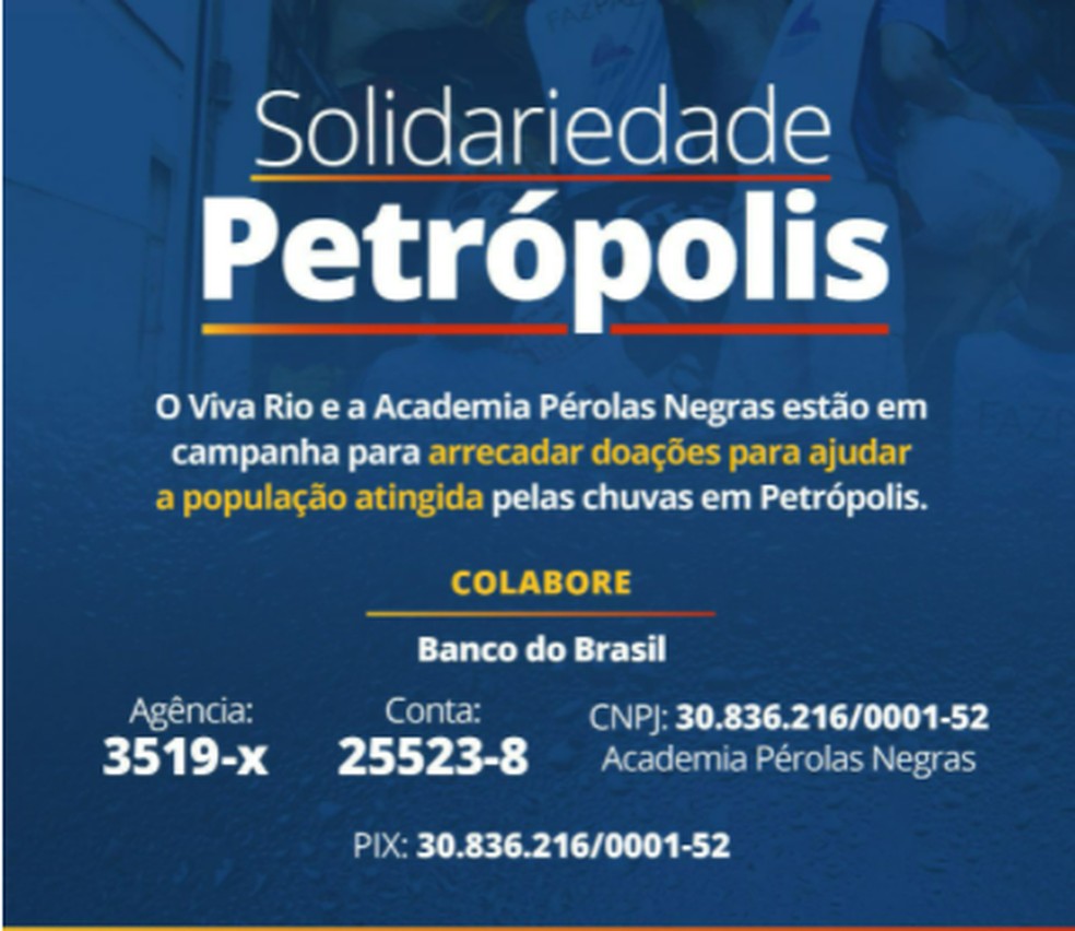 Solidariedade Petropólis — Foto: Divulgação