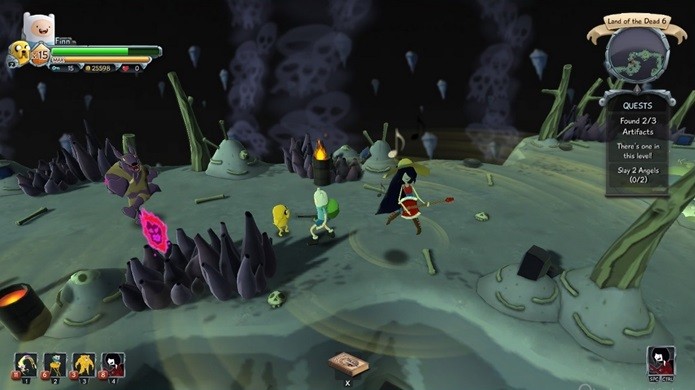 Em Epic Quest é possível explorar a Terra de Ooo em cenários 3D (Foto: Divulgação)