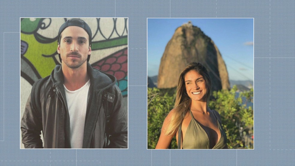 Corpos de Matheus Correia Viana e de Nathalia Guzzardi Marques, ambos com 30 anos, estavam no box do banheiro de apartamento no Leblon — Foto: Reprodução/ TV Globo