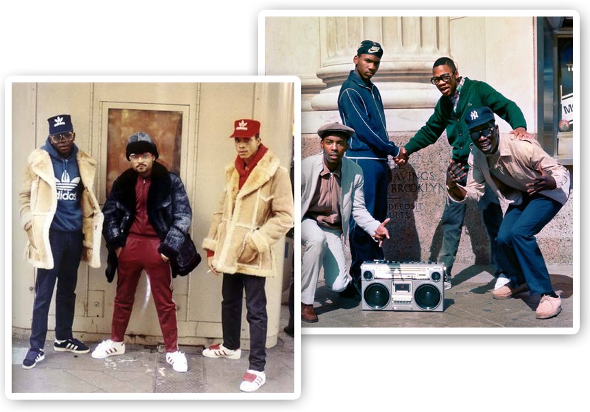 Eternizados pelo fotógrafo Jamel Shabazz nos anos 1980, os abrigos esportivos eram uniforme obrigatório nas ruas do Brooklyn (Foto: Reprodução)