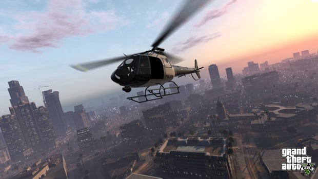 Nova imagem de 'GTA V' mostra cena aérea da cidade de Los Santos , onde a história do novo game, que ainda não tem data de lançamento, se desenrolará (Foto: Divulgação)