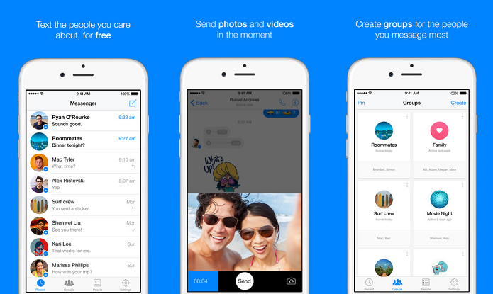 Messenger ganhou update e está disponível no relógio da Apple (Foto: Divulgação/Facebook)