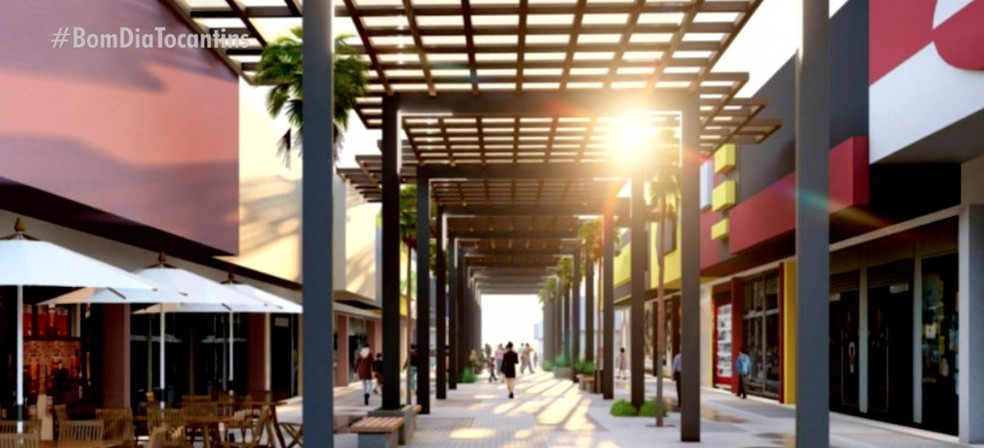 Projeto de revitalização deve transformar avenida de Araguaína em shopping a céu aberto  — Foto: Reprodução 