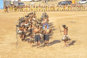 Jogos dos Povos Indígenas em Cuiabá (Foto: Ana Cláudia Guimarães)