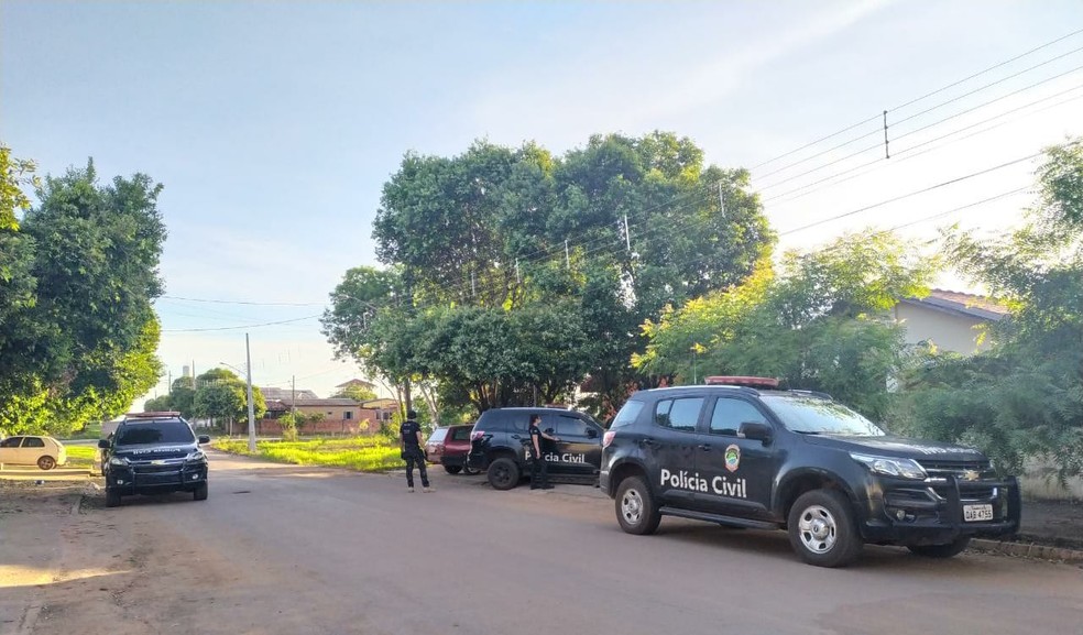 Polícia Civil na operação Luz na Infância 6, em MS — Foto: Polícia Civil/Divulgação