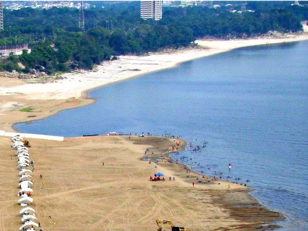 Praia da Ponta Negra, em Manaus (Foto: Divulgação/CPRM)
