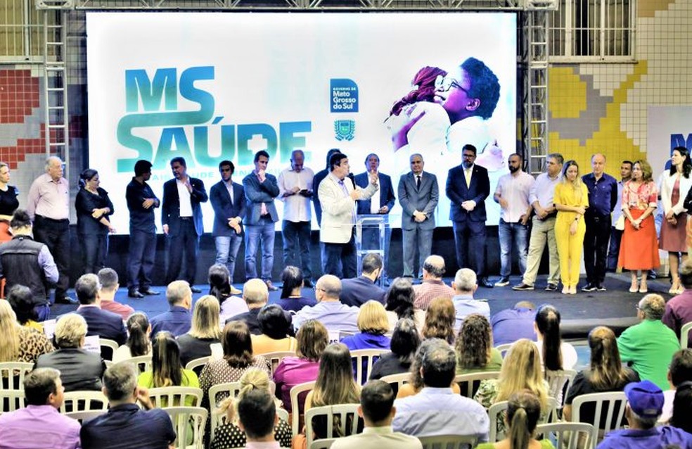 O lançamento do programa MS Saúde ocorreu na tarde dessa segunda-feira (8).  Foto: Reprodução