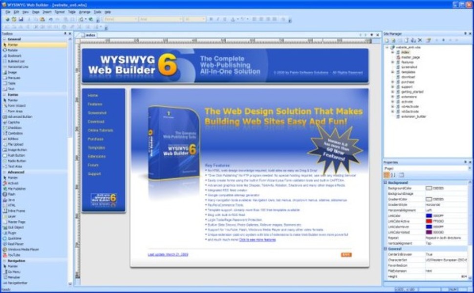 WYSIWYG Web Builder 18.4.2 download the last version for windows