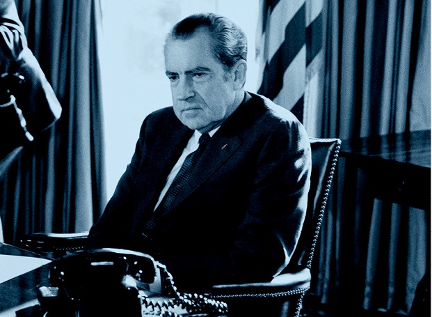 Watergate O escândalo de corrupção que resultou na renúncia do então presidente Richard Nixon em 1974 e que inspirou a criminalização do pagamento de propinas em vários países (Foto:  David Hume Kennerly/Getty Images)