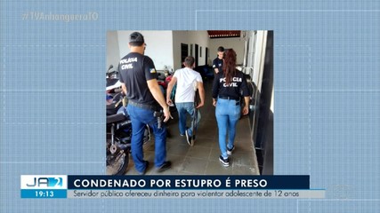 Servidor público condenado por estupro é preso no interior do TO; saiba mais