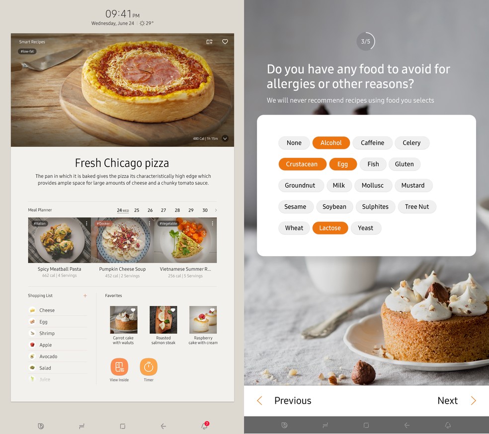 Aplicativos de receitas e personal trainer chegam aos smartphones — Foto: Divulgação