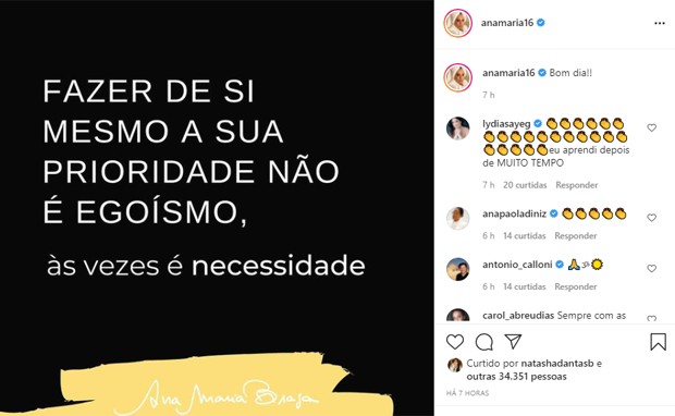 Ana Maria Braga on X: Veja mais frases para inspirar o seu dia 👉    / X