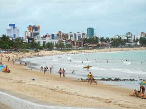 Praia de Manaíra, em João Pessoa (Foto: Rizemberg Felipe/Jornal da Paraíba)