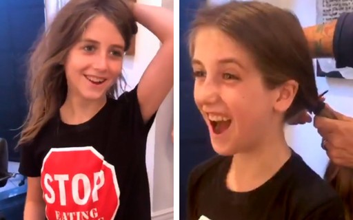 Alicia Silverstone mostra filho de 9 anos cortando os cabelos: "Decisão dele"