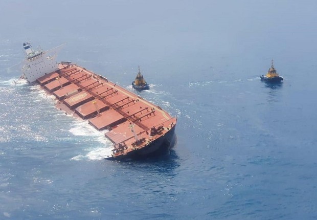 Ibama detecta "óleo residual" de navio com minério da Vale; tanques estariam intactos (Foto: Divulgação)