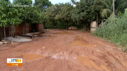 Rua do setor Água Fria, em Palmas, gera problemas para moradores da região