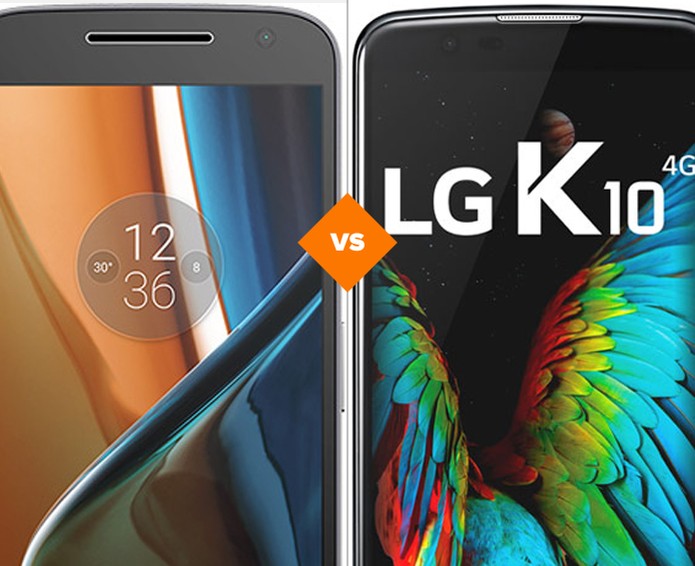 Confira o comparativo entre o Moto G 4 e o LG K10 (Foto: Arte/TechTudo)