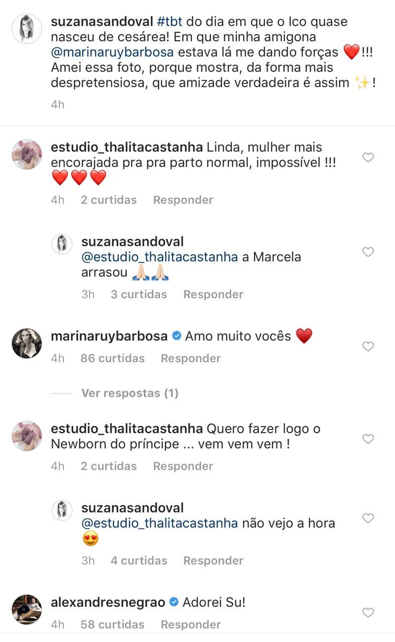 Marina Ruy Barbosa participa de momento especial via celular (Foto: reprodução/Instagram)