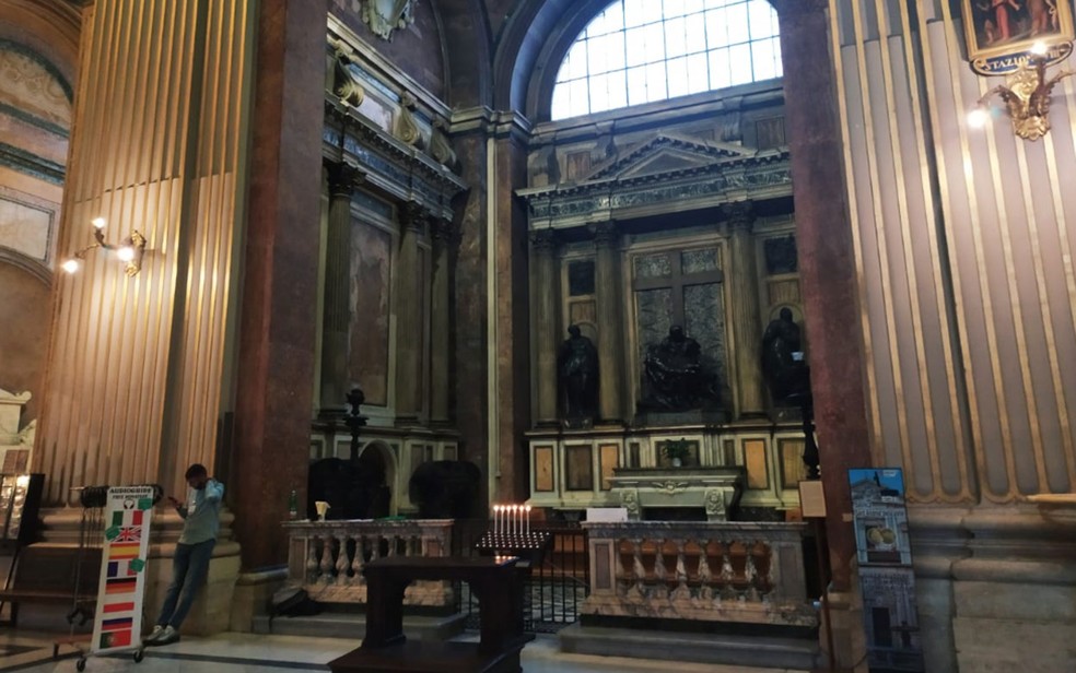 Igreja Sant'Andrea della Valle, em Roma — Foto: Maiana Belo/G1