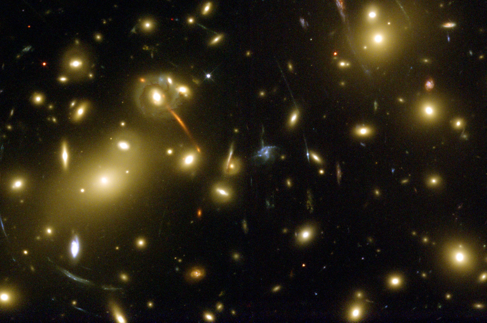O aglomerado de galáxias Abell  (Foto: Nasa)