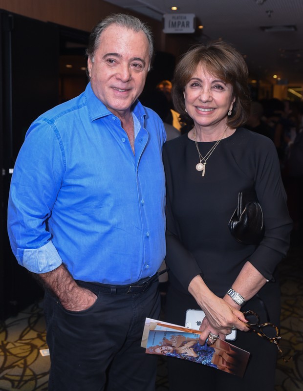 Tony Ramos e a mulher, Lidiane (Foto: Leo Franco/AgNews)