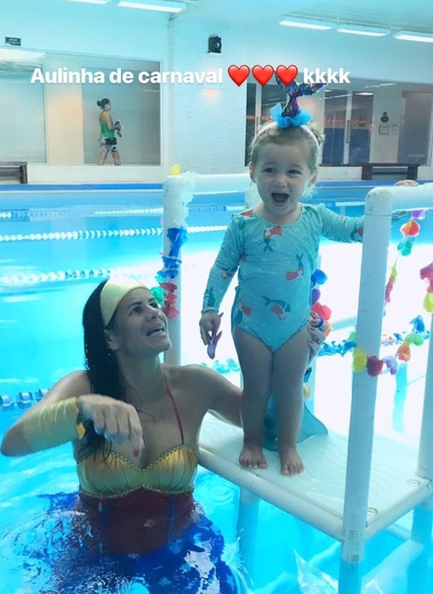 Yanna Lavigne compartilha foto da filha na natação (Foto: Instagram/ Reprodução)