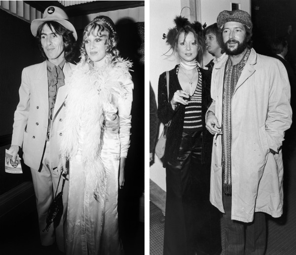 George Harrison, Patty Boyd e Eric Clapton (Foto: Getty Images)