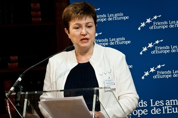 Kristalina Georgieva, presidente do FMI (Foto: Friends of Europe, CC BY 2.0, via Wikimedia Commons)