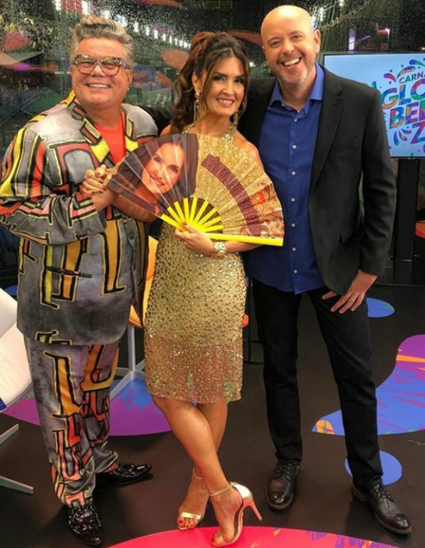 Milton Cunha, Fátima Bernandes e Alex Escobar (Foto: Reprodução Instagram)