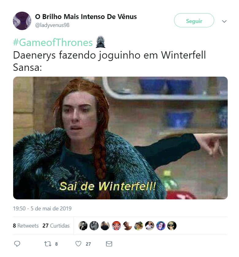 A tensão entre Daenerys e Sansa segue aumentando (Foto: Reprodução/Twitter)