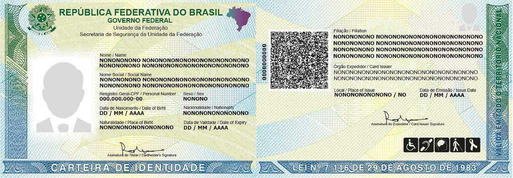 Nova carteira de identidade unificada (Foto: Divulgação / governo federal)