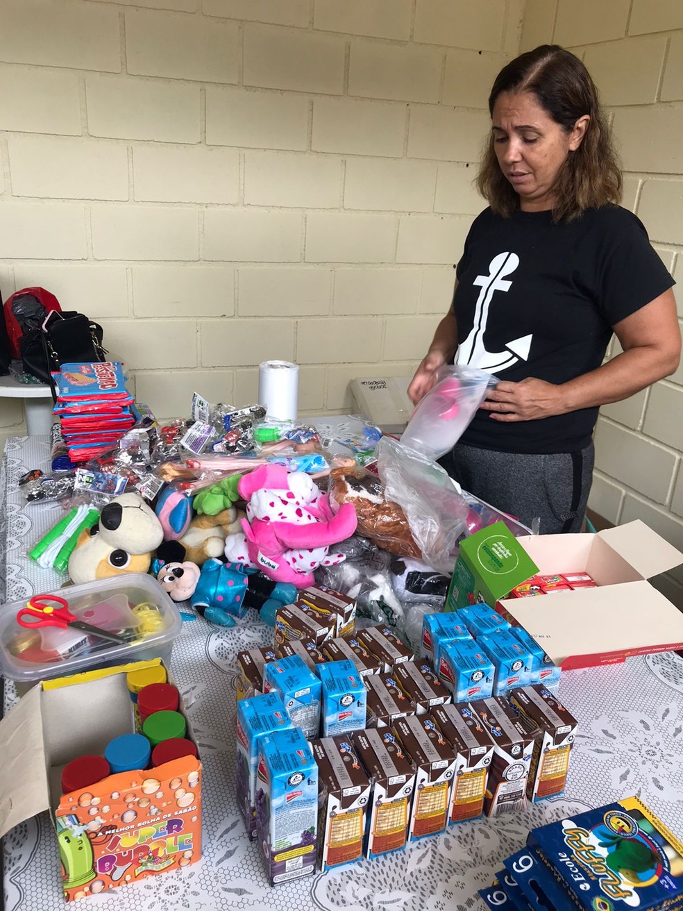 Ação também arrecadou brinquedos para doar para vítimas da tragédia de Petrópolis — Foto: Divulgação