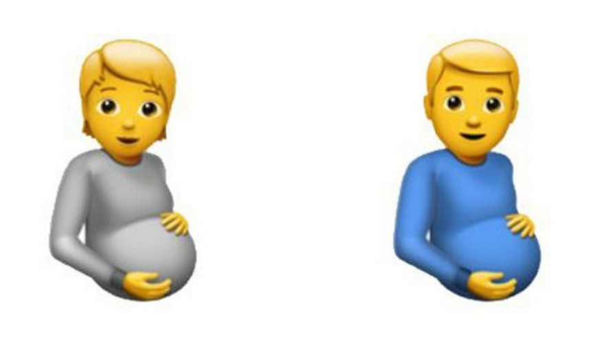 Apple lança emoji de homem grávido (Foto: Reprodução Today Parents/Emojipedia)