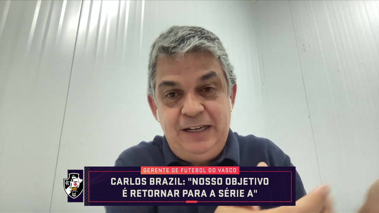 'O nosso objetivo é voltar para a Série A', afirma Carlos Brazil, no Seleção