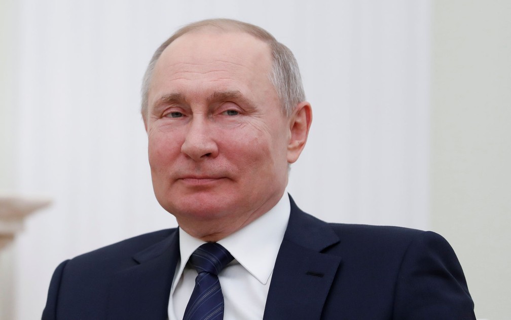 O presidente da Rússia, Vladimir Putin, durante evento no Kremlin, em Moscou, na quinta-feira (27) — Foto: Reuters/Evgenia Novozhenina/Pool