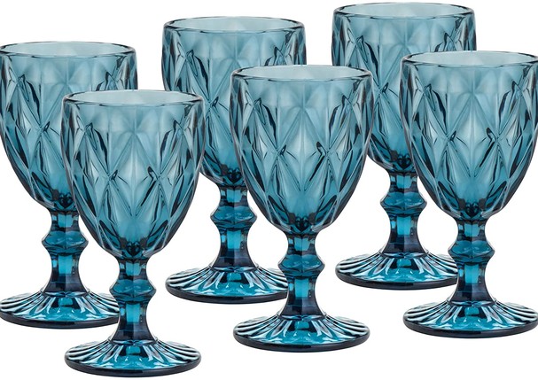 Conjunto 6 Taças de vidro, Lyor (Foto: Reprodução)