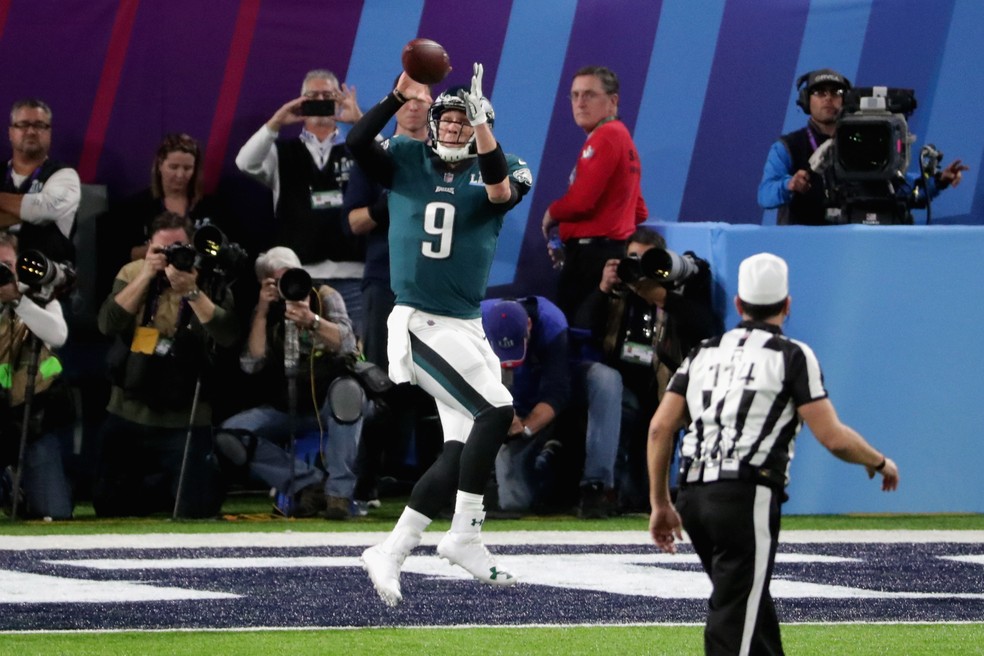 Touchdown Nick Foles - Super Bowl LII (Foto: Streeter Lecka/Getty Images)