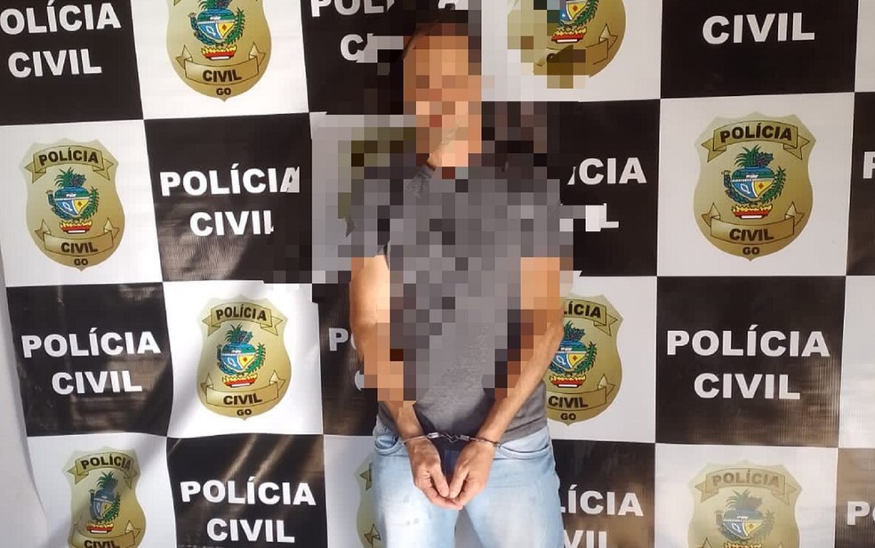 Suspeito de matar homem na frente da família no Dia dos Pais é preso em Pirenópolis, Goiás — Foto: Divulgação/Polícia Civil