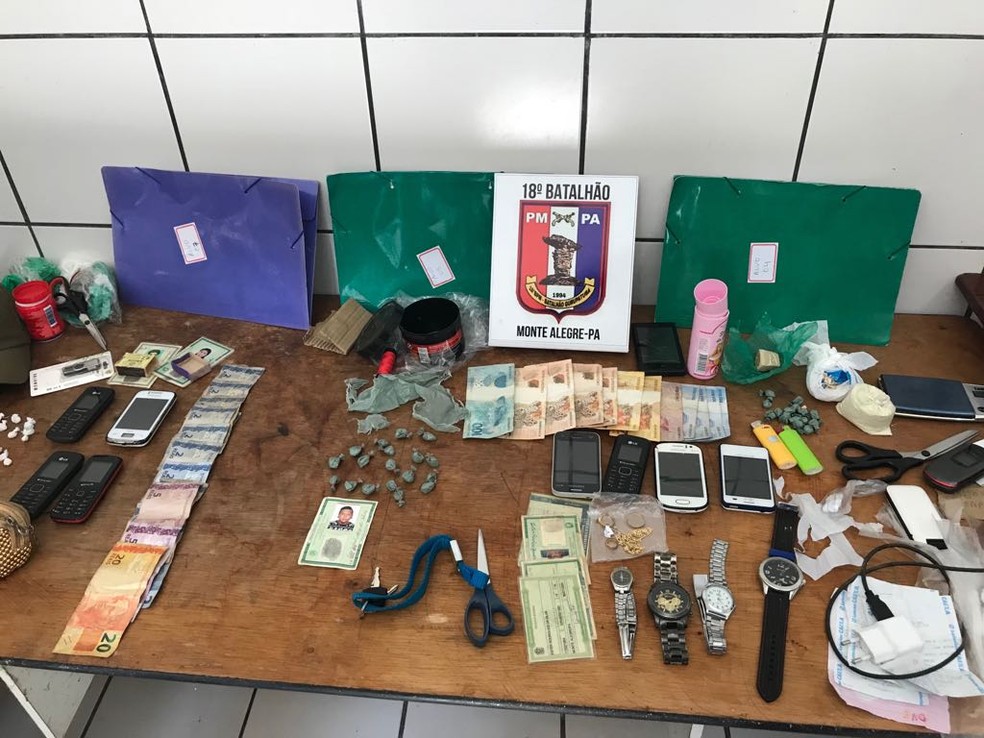 OperaÃ§Ã£o prendeu oito pessoas em Monte Alegre, no oeste do ParÃ¡. (Foto: PolÃ­cia Civil/DivulgaÃ§Ã£o)