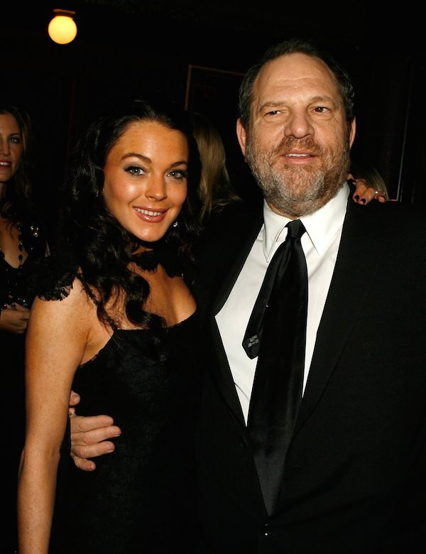 A atriz Lindsay Lohan e o produtor Harvey Weinstein (Foto: Getty Images)