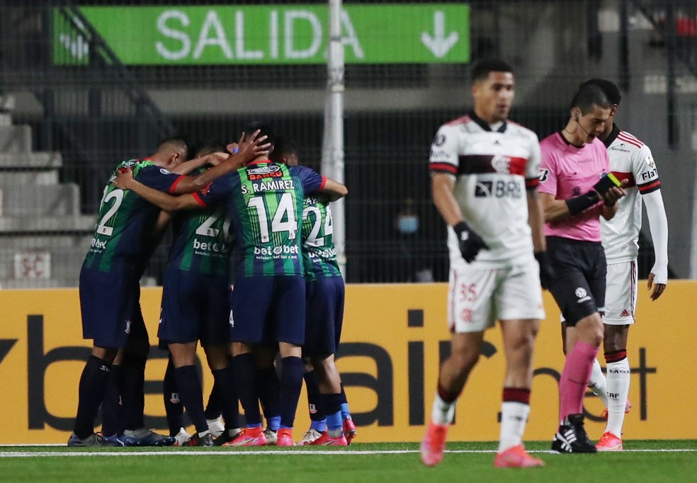 La Calera x Flamengo Libertadores — Foto: REUTERS/Pablo Sanhueza