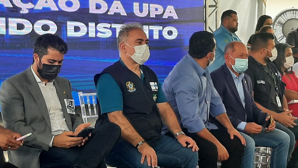 Inauguração da UPA Ji-Paraná contou com a participação do ministro Marcelo Queiroga — Foto: Gedeon Miranda/Rede Amazônica