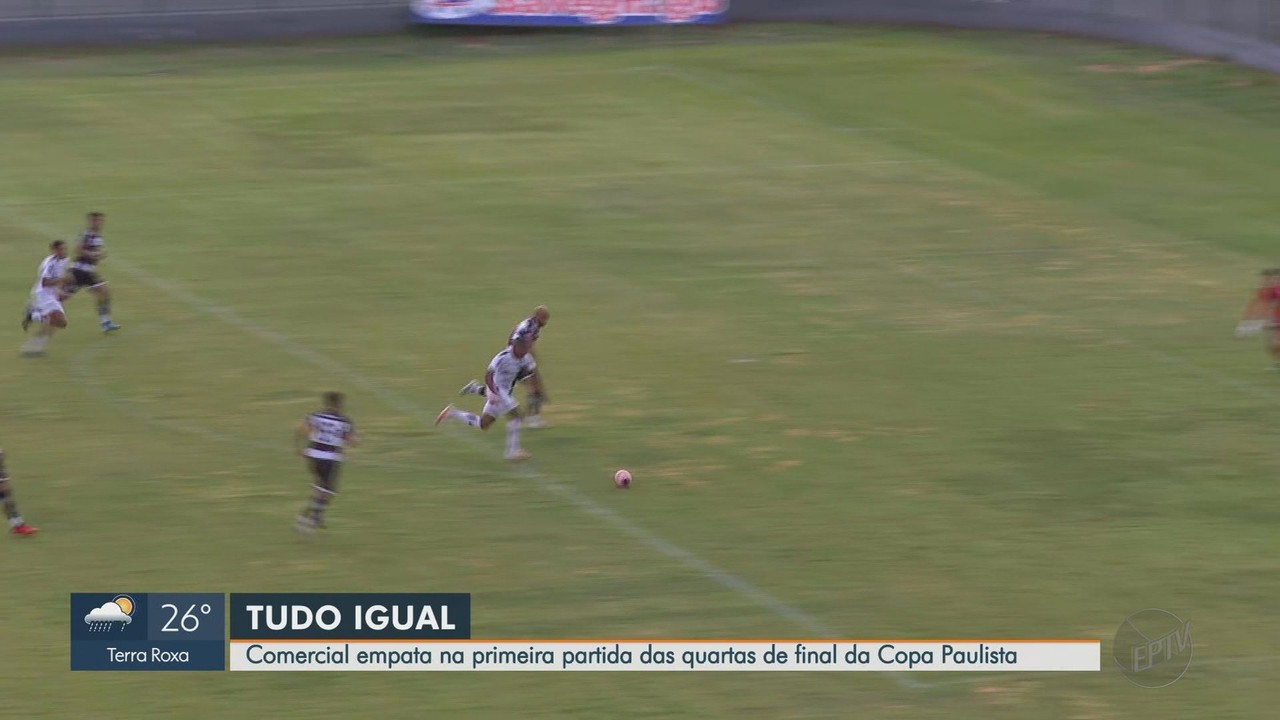 Em jogo equilibrado, Comercial e XV de Piracicaba empatam pelas quartas da Copa Paulista