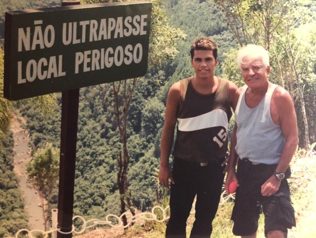 Roger e o pai, Cid Moreira, não se veem há 20 anos (Foto: Arquivo Pessoal)