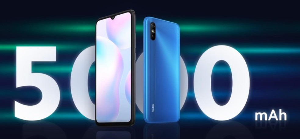 Redmi 9A conta com bateria de 5.000 mAh — Foto: Divulgação/Xiaomi