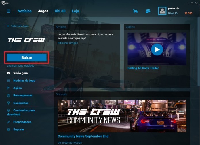 Como Fazer O Download E Jogar The Crew Gratuitamente No Uplay Dicas E Tutoriais Techtudo Jogos de graça para resgate permanente na steam, epic games, uplay, e etc. jogar the crew gratuitamente no uplay