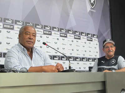 René Simões Jairzinho Botafogo (Foto: Gustavo Rotstein / GloboEsporte.com)