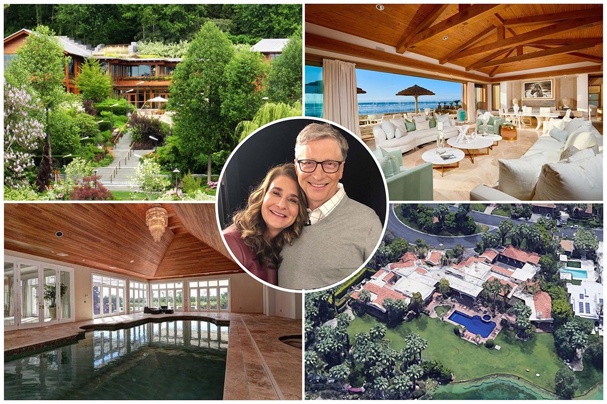 Conheça alguma das propriedades listadas publicamente dos bilionários Bill e Melinda Gates (Foto: Reprodução | Montagem: Casa e Jardim)